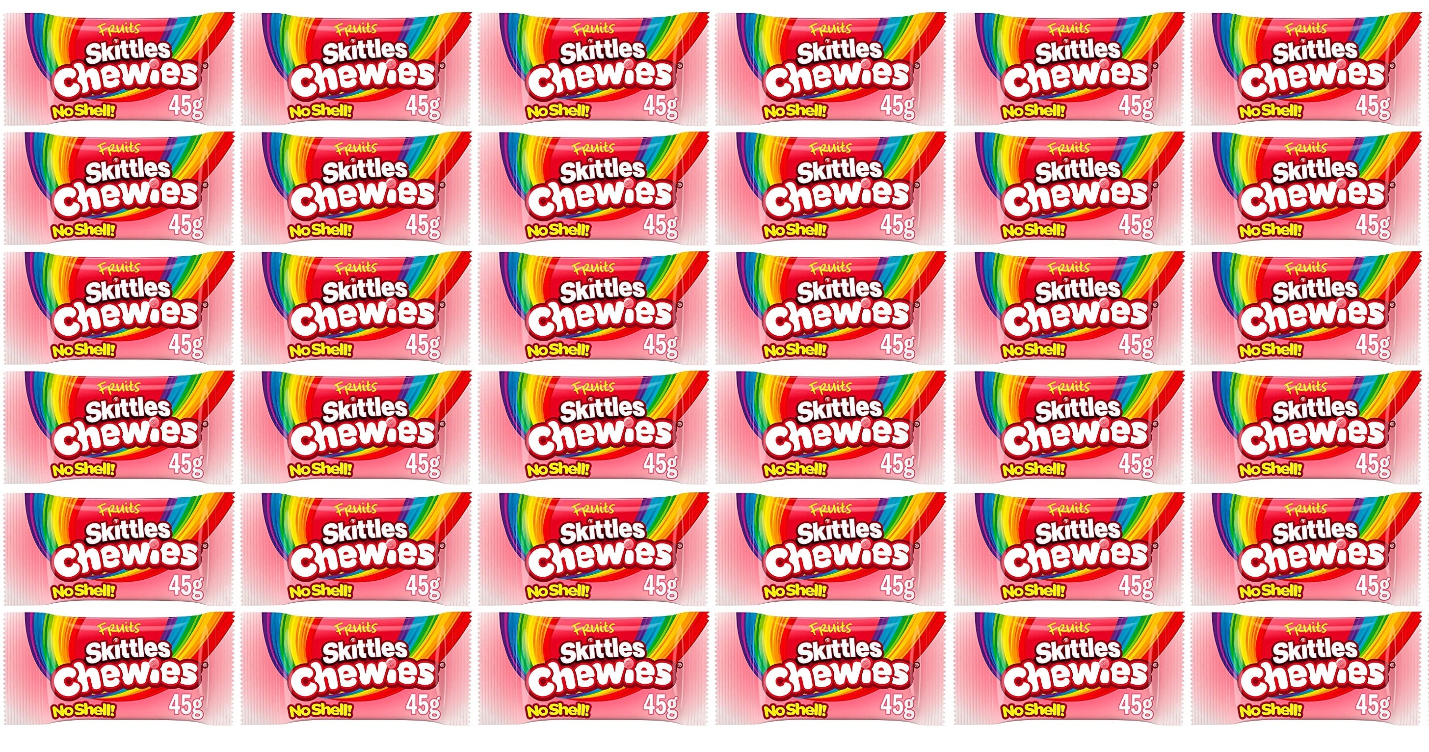 36 x Skittles Chewies Fruits Sweets Bag 45G