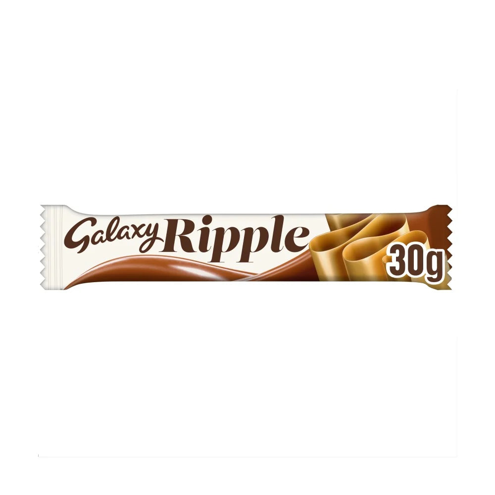 36 x Galaxy Ripple Milk Chocolate Snack Bar 30G