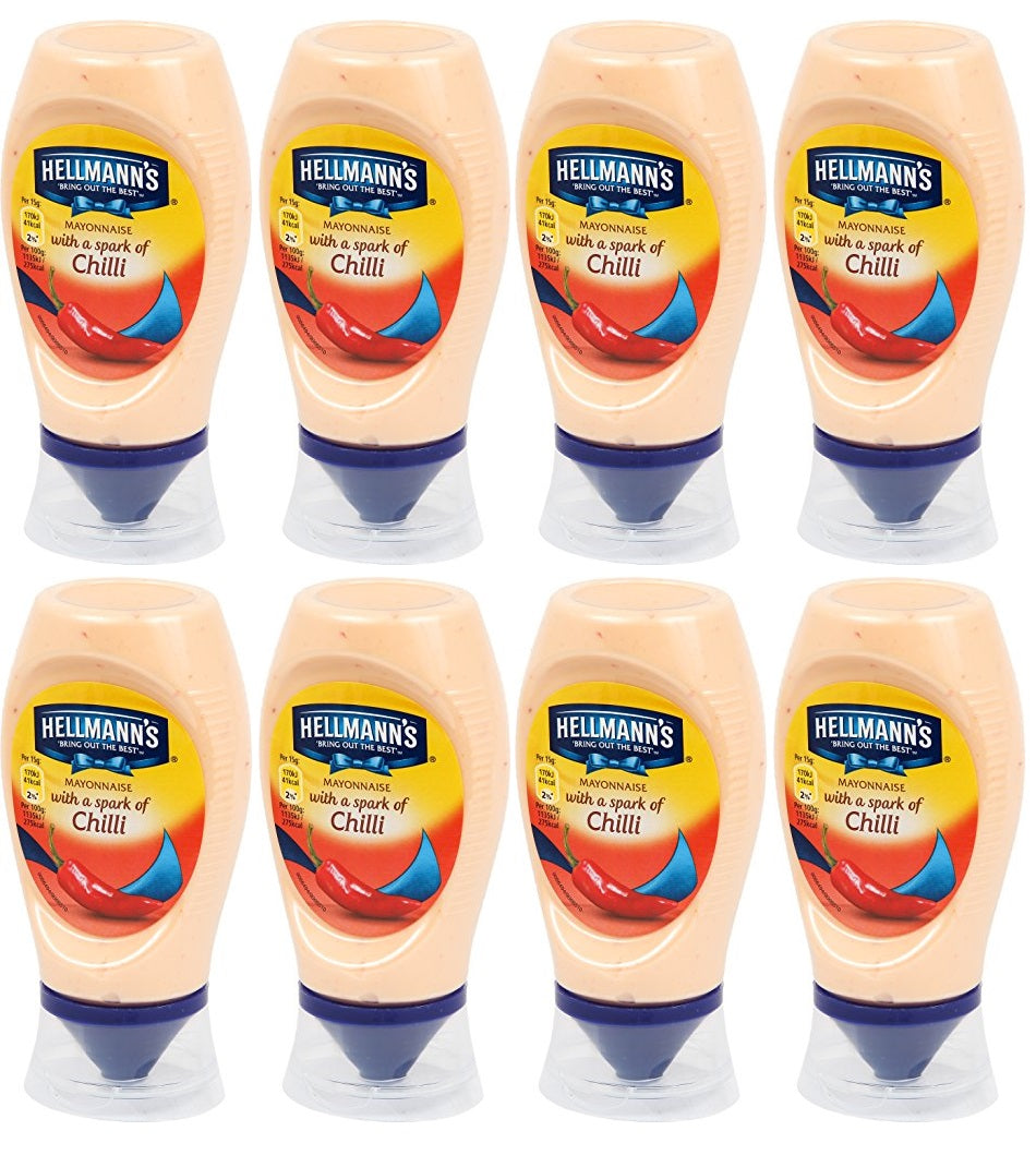 8 x Hellmann's  Mayonnaise Chilli 250 Ml
