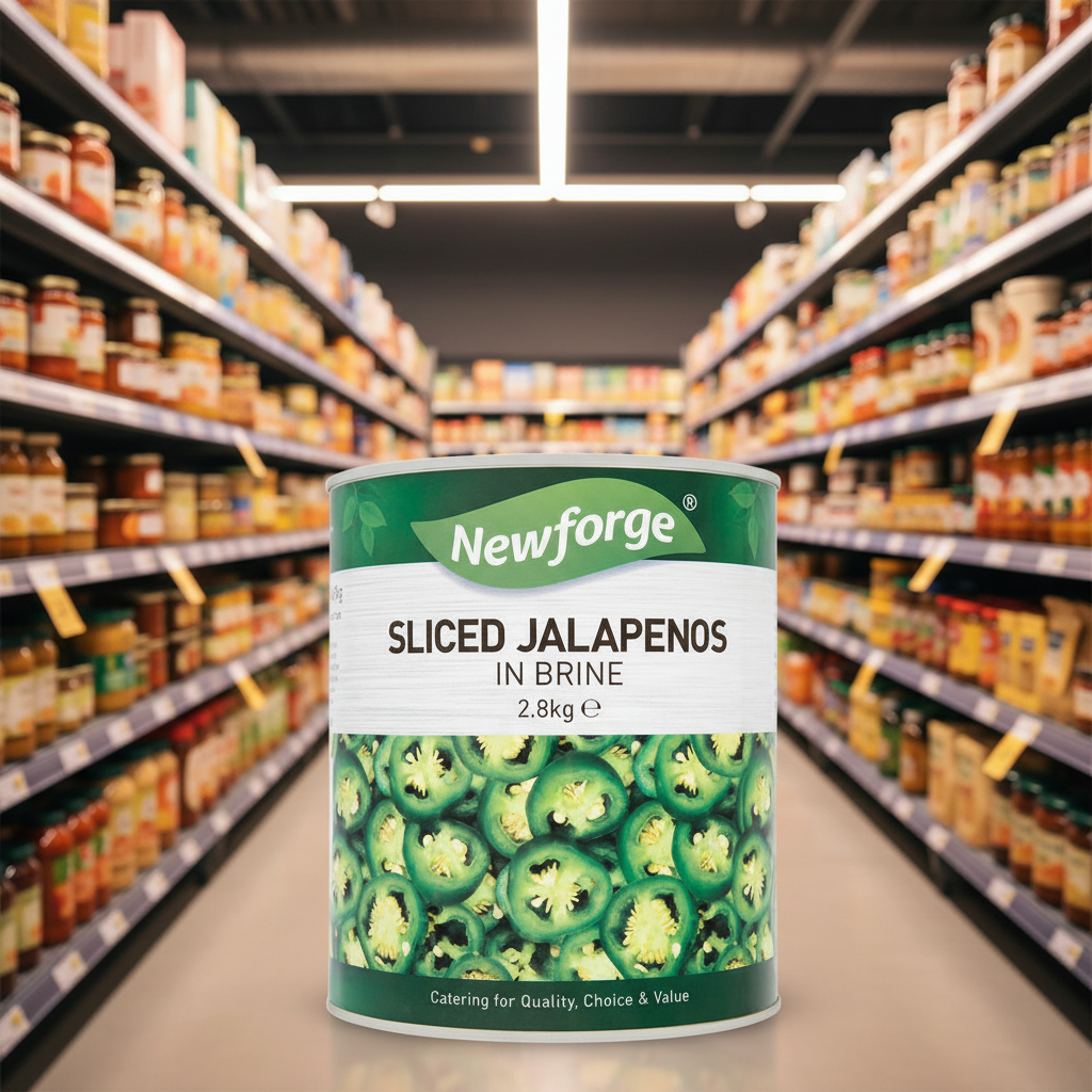 6 x Newforge Sliced Jalapenos In Brine 2.8Kg