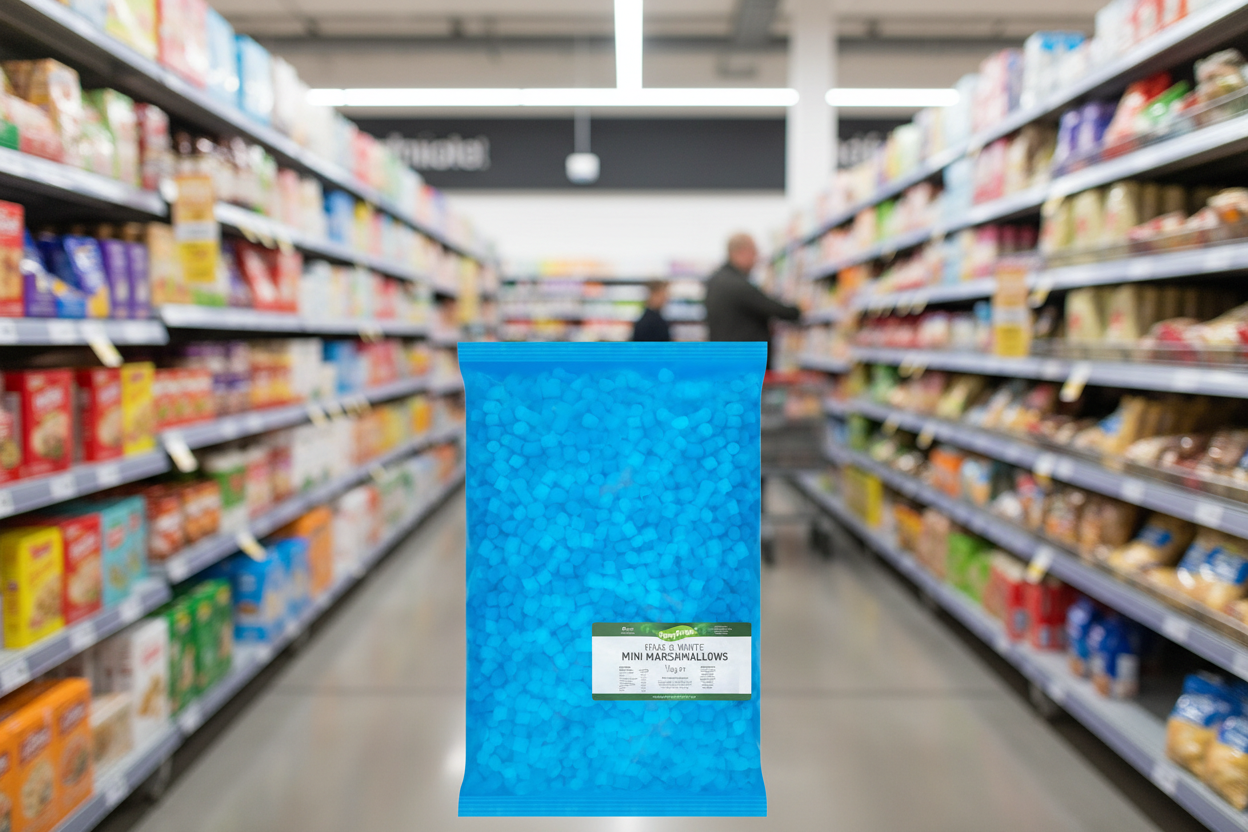 Newforge Pink & White Mini Marshmallows 1Kg