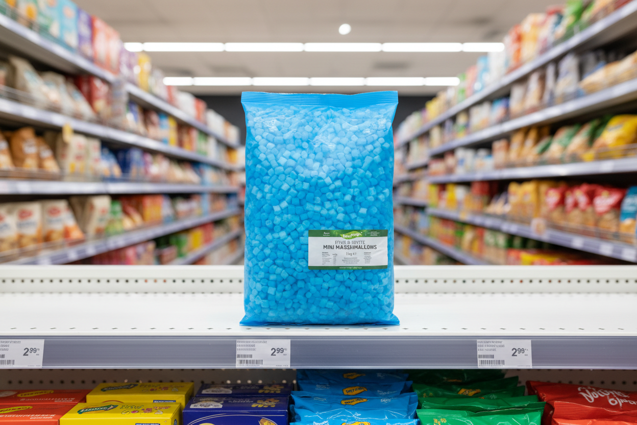 Newforge Pink & White Mini Marshmallows 1Kg