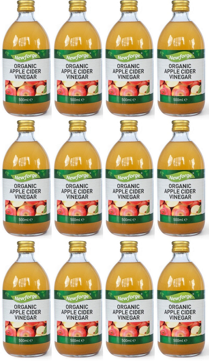 12 x Newforge Organic Cider Vinegar 500Ml
