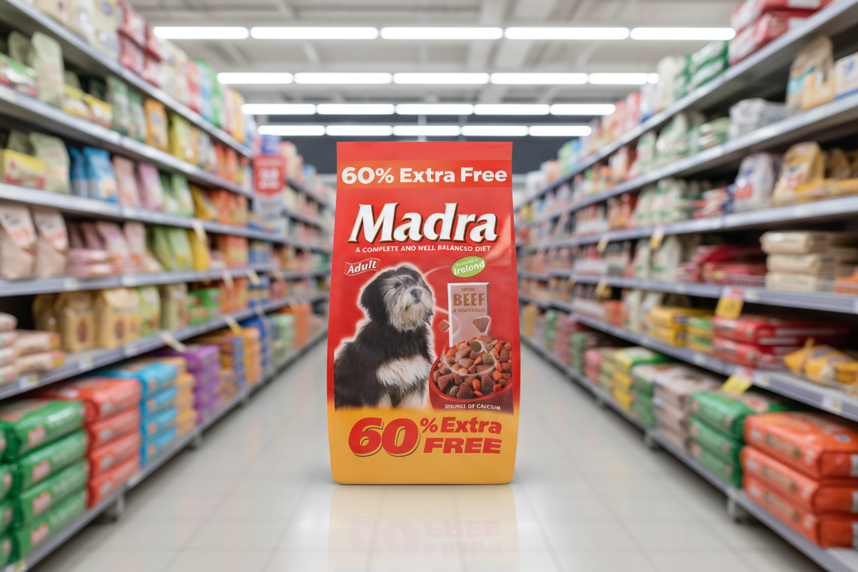 4 x Madra Beef 2.5Kg + 60% Extra Free 4Kg