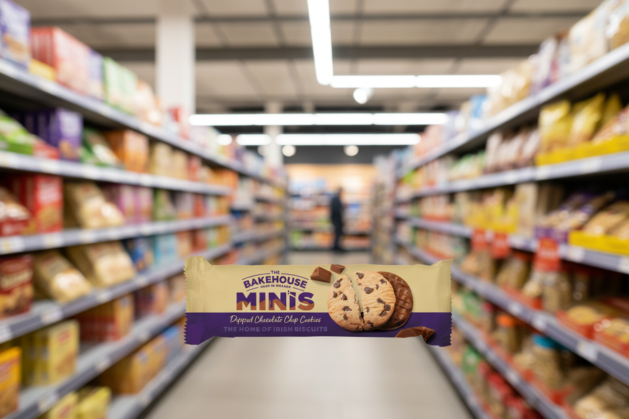 20 x The Bakehouse Minis Dipped Chocolate Chip Cookies 150G