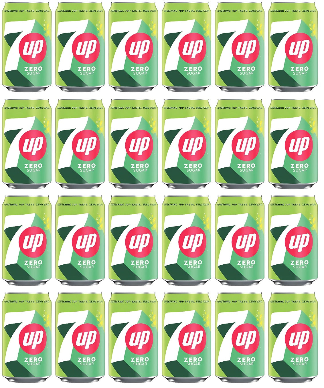 24 x 7Up Zero 330Ml