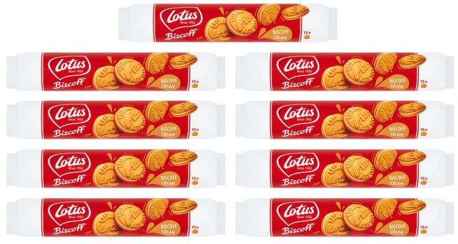 9 x Lotus Biscoff Sandwich Biscoff Cream 150Gm