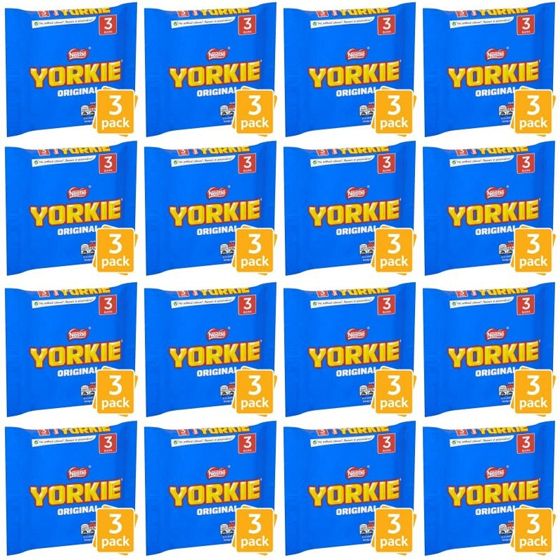 16 x Yorkie Milk Chocolate Bar Multipack 46G 3 Pack