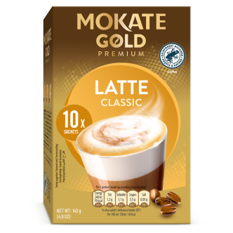 12 x Mokate Gold Latte 10 Sachets  - 140GM