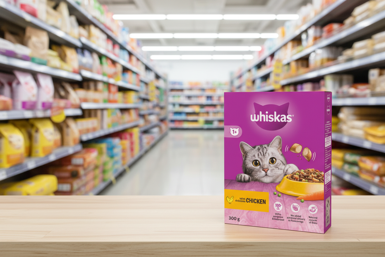 6 x Whiskas Cat 1+ Complete Chicken - 300Gm