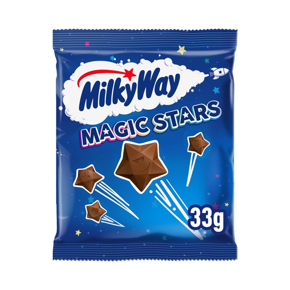 36 x Milky Way Magic Stars Milk Chocolate Bag 33G