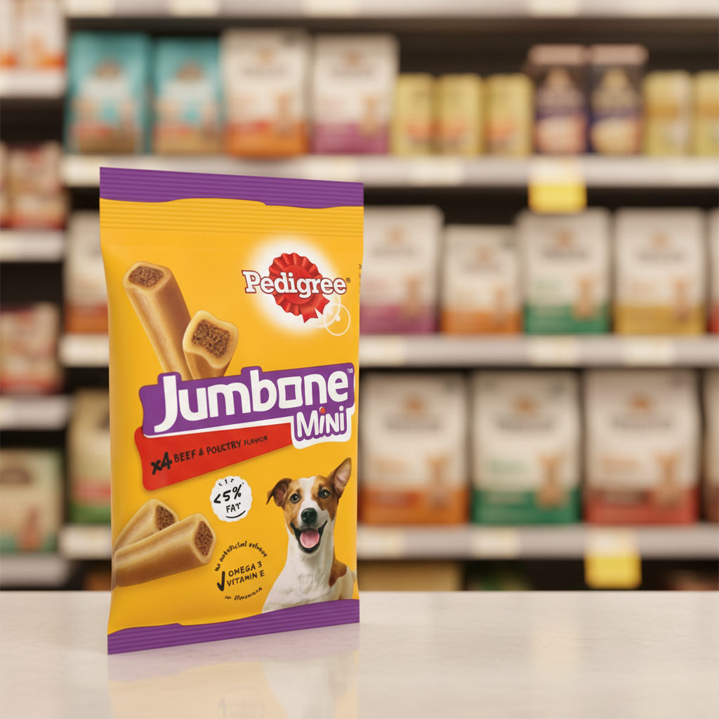 8 x Pedigree Jumbone Small Dog Beef & Poultry 4 Chews 160Gm