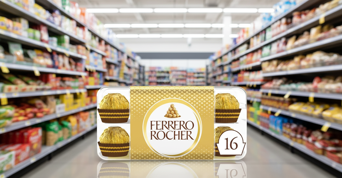 5 x Ferrero Rocher Chocolate Pralines Gift Box Of Chocolate 16 Pieces (200G)