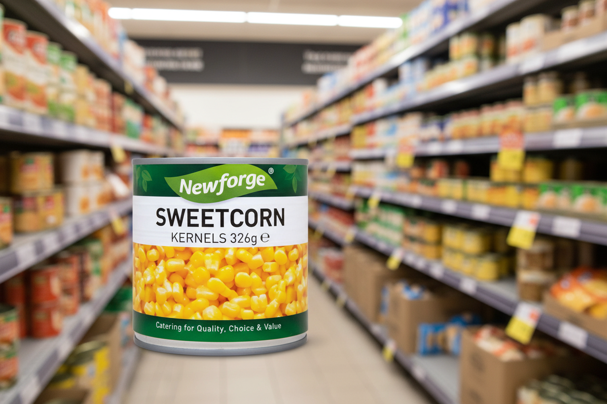 12 x Newforge Sweetcorn Kernels 326G