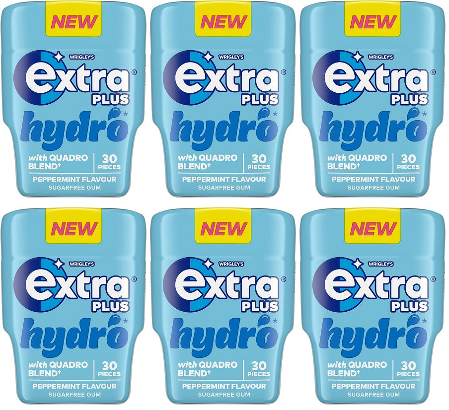 6 X Extra Plus Chill Peppermint Chewing Gum - 30 Piece