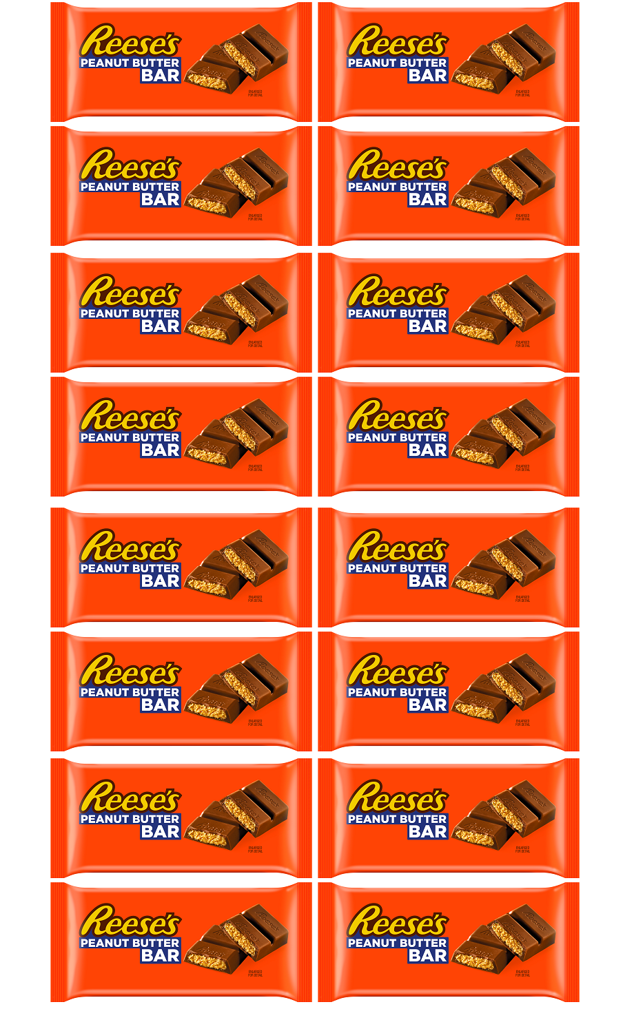 16 x Resses Peanut Butter Sharing Bar  - 90GM