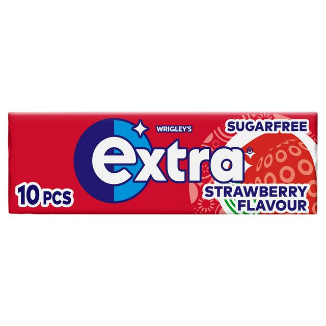 30 x Extra Strawberry Flavour Sugarfree Chewing Gum 10 Pieces