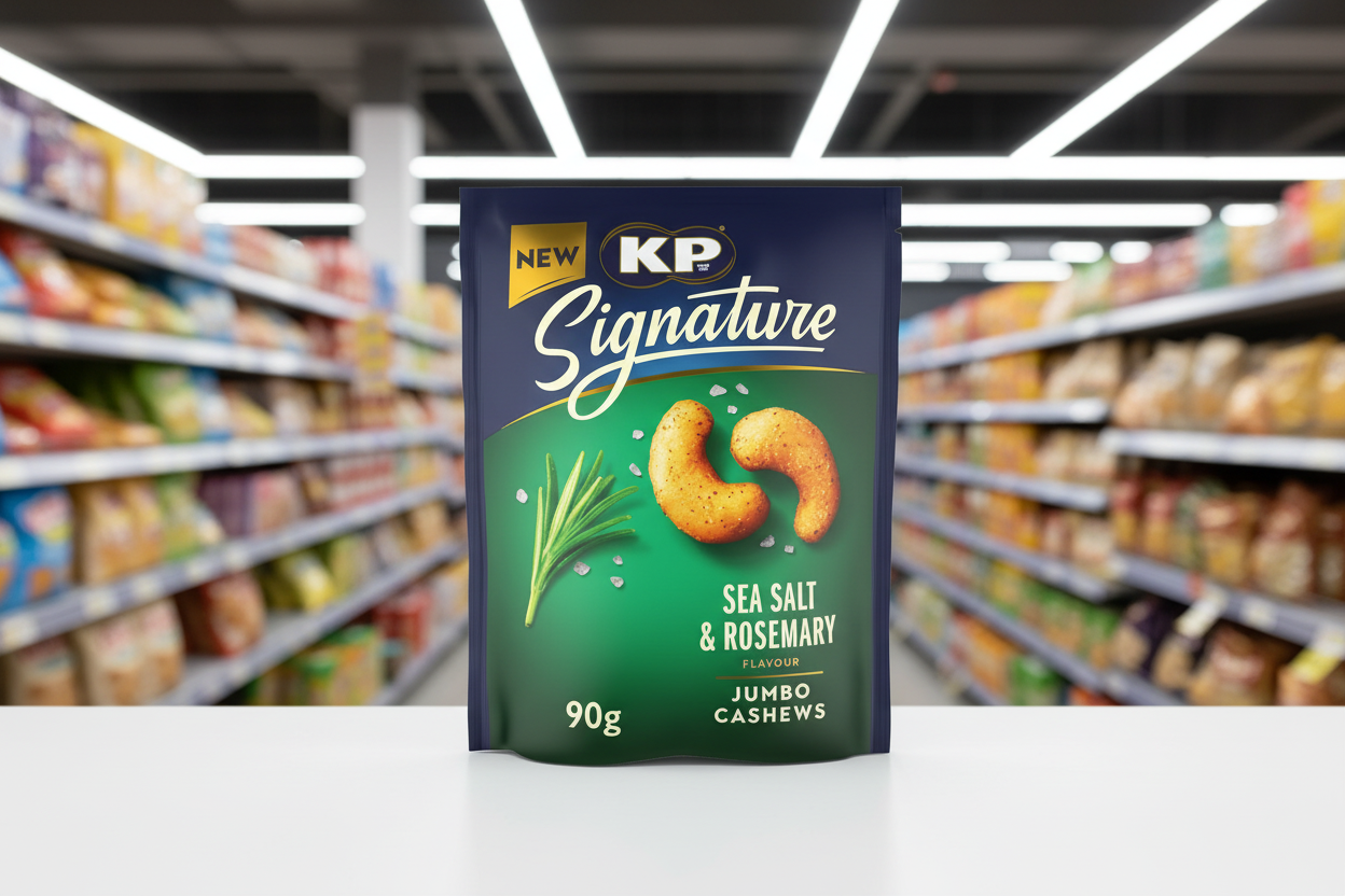 10 x Kp Signature Cashew Nuts Sea Salt & Rosemary - 90GM