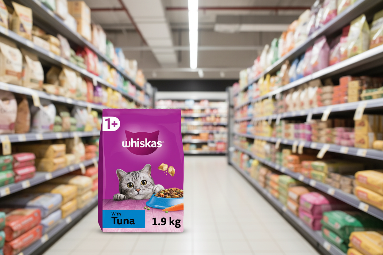 4 x Whiskas 1+ With Glorious Tuna 1.9Kg