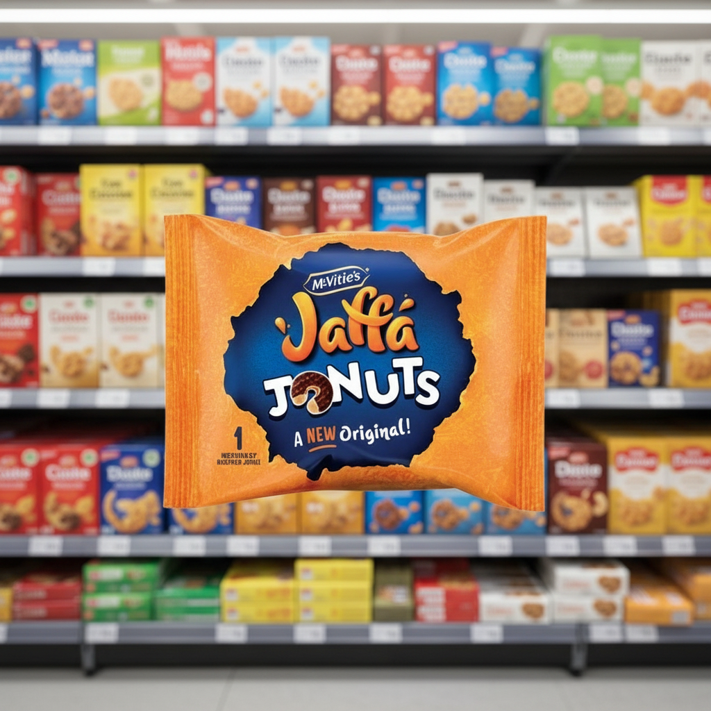 12 x Mcvitie's Jaffa Cakes Jaffa Jonuts Biscuits Single Serve Pack