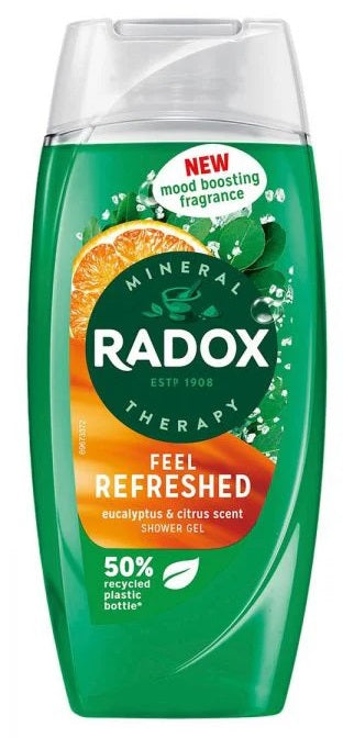 6 x Radox Mineral Therapy Body Wash Feel Refreshed 225 Ml