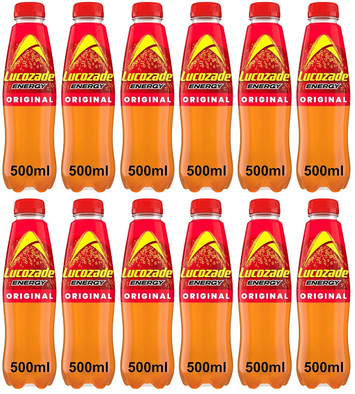 12 x Lucozade Energy Original - 500ML