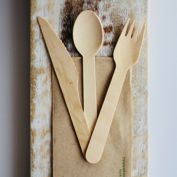 D2E Cutlery Wooden Tea Spoon 4In 100Pk X 10