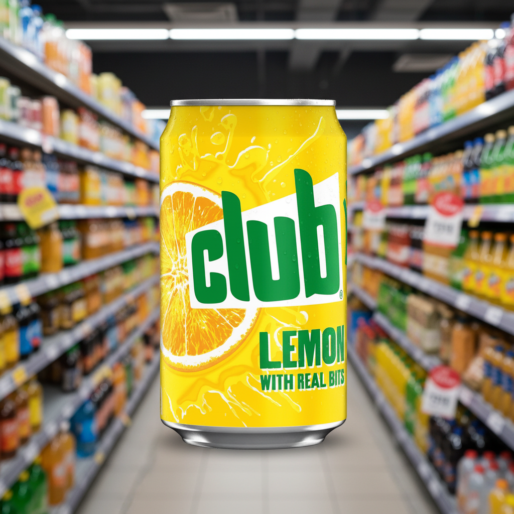 24 x Club Lemon With Real Bits 330Ml