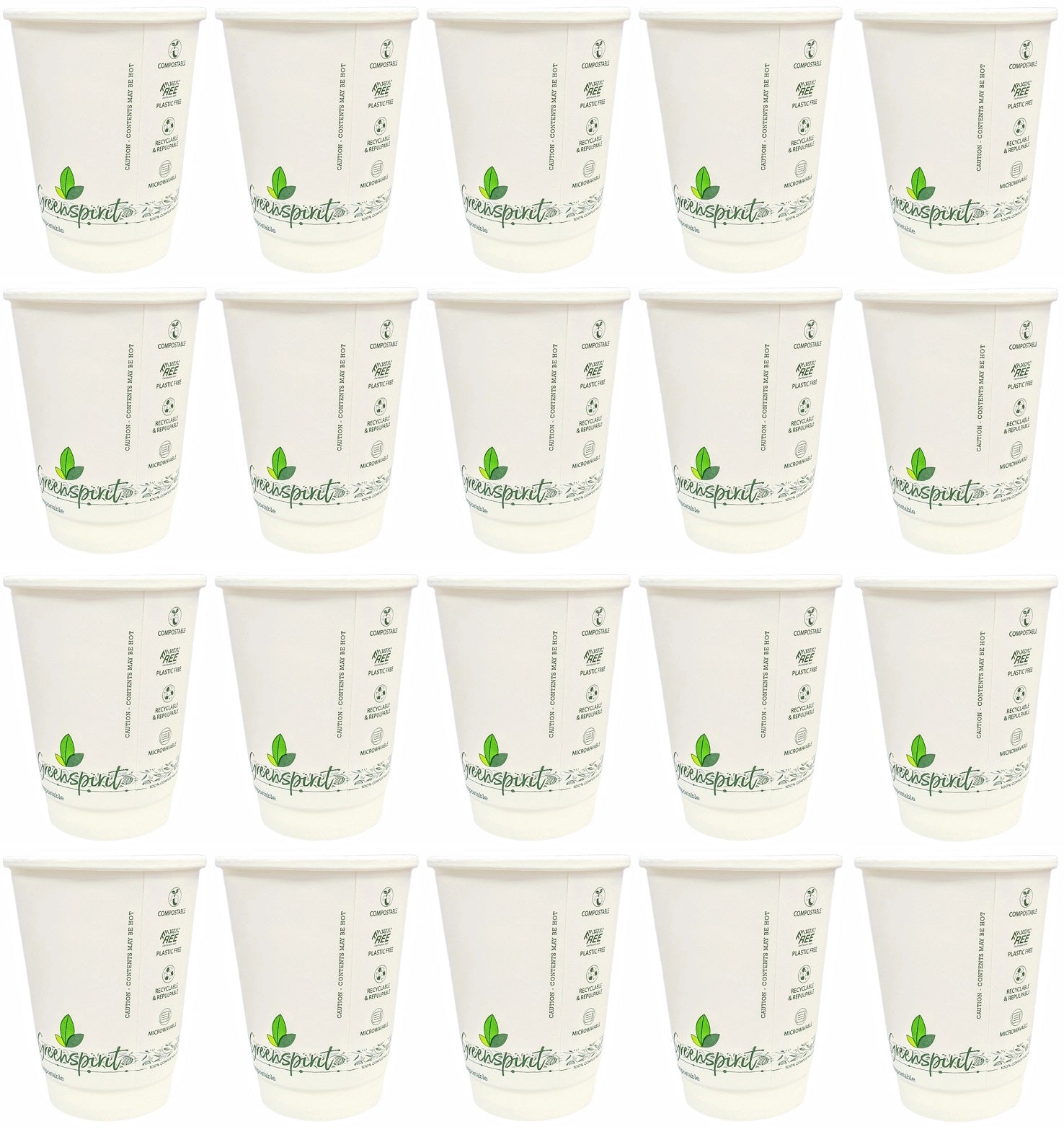 20 x 16Oz Gs Double Wall Cup Plastic Free  25X20