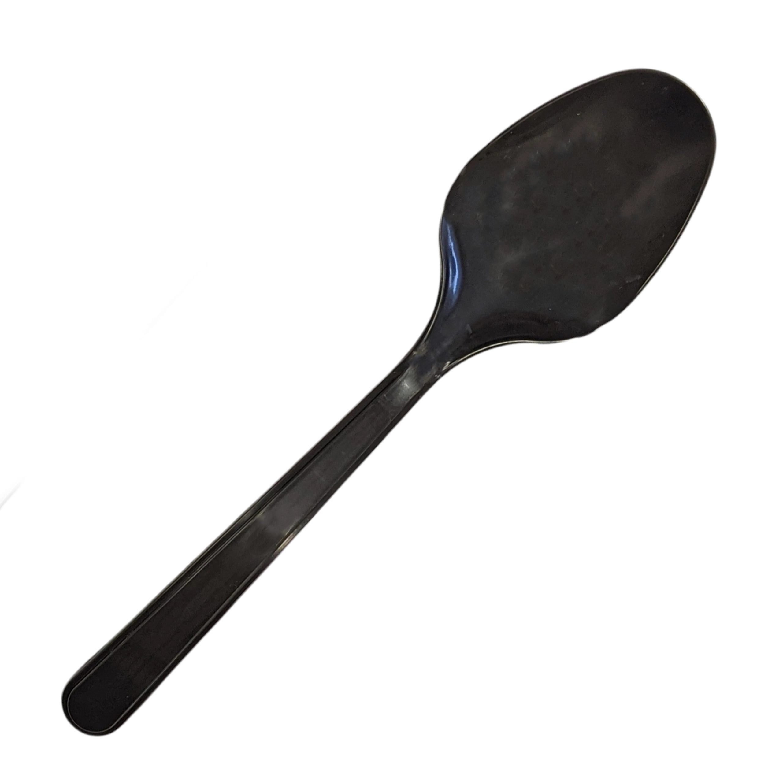 20 x Cutlery Reusable Hd Pp Spoon Black