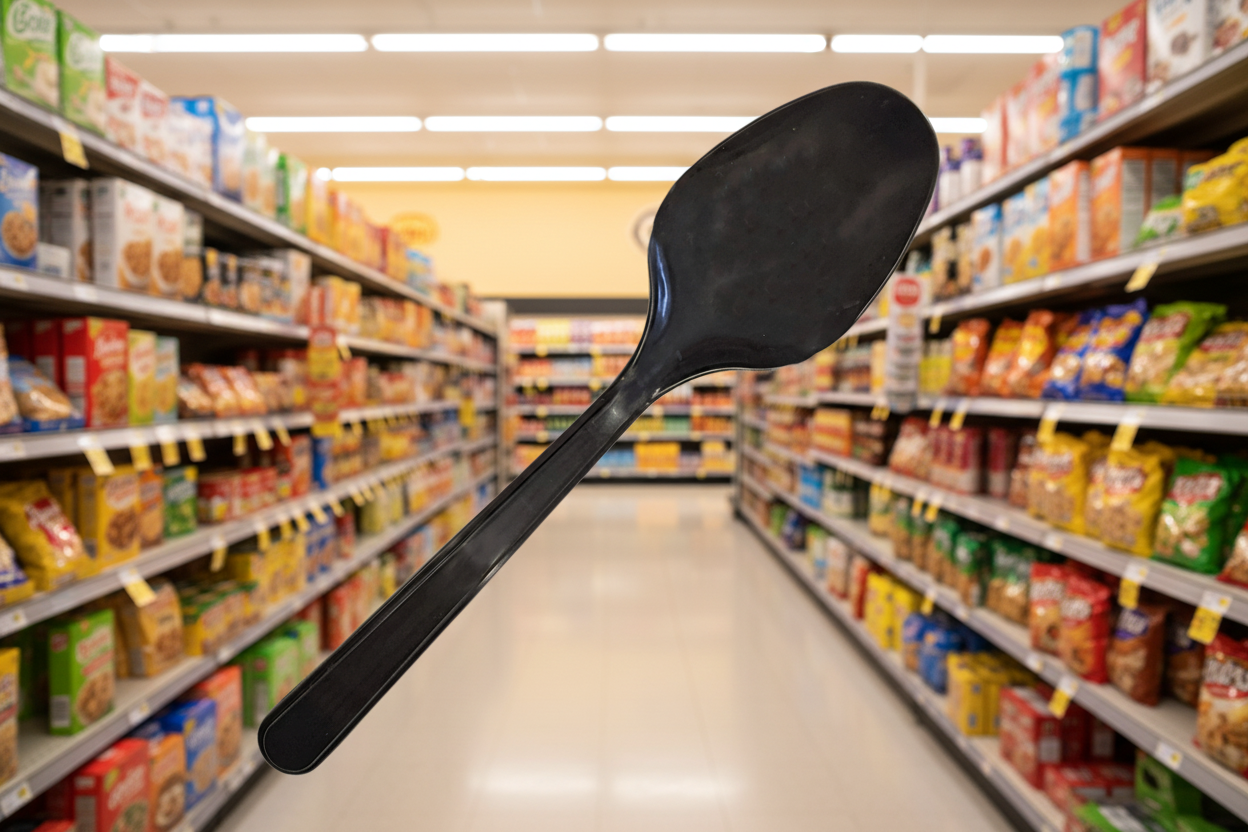 Cutlery Reusable Hd Pp Spoon Black