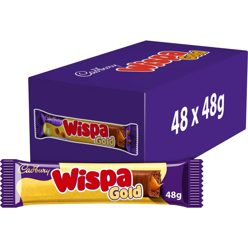 48 x Cadbury Wispa Gold Chocolate Bar 48G