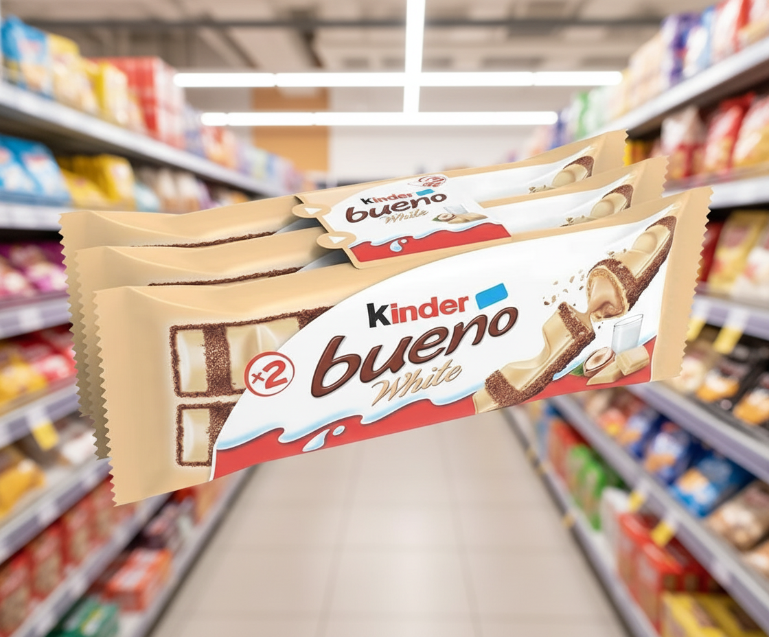 10 x Kinder Bueno White Milk And Hazelnuts 3 X 39G (117G)