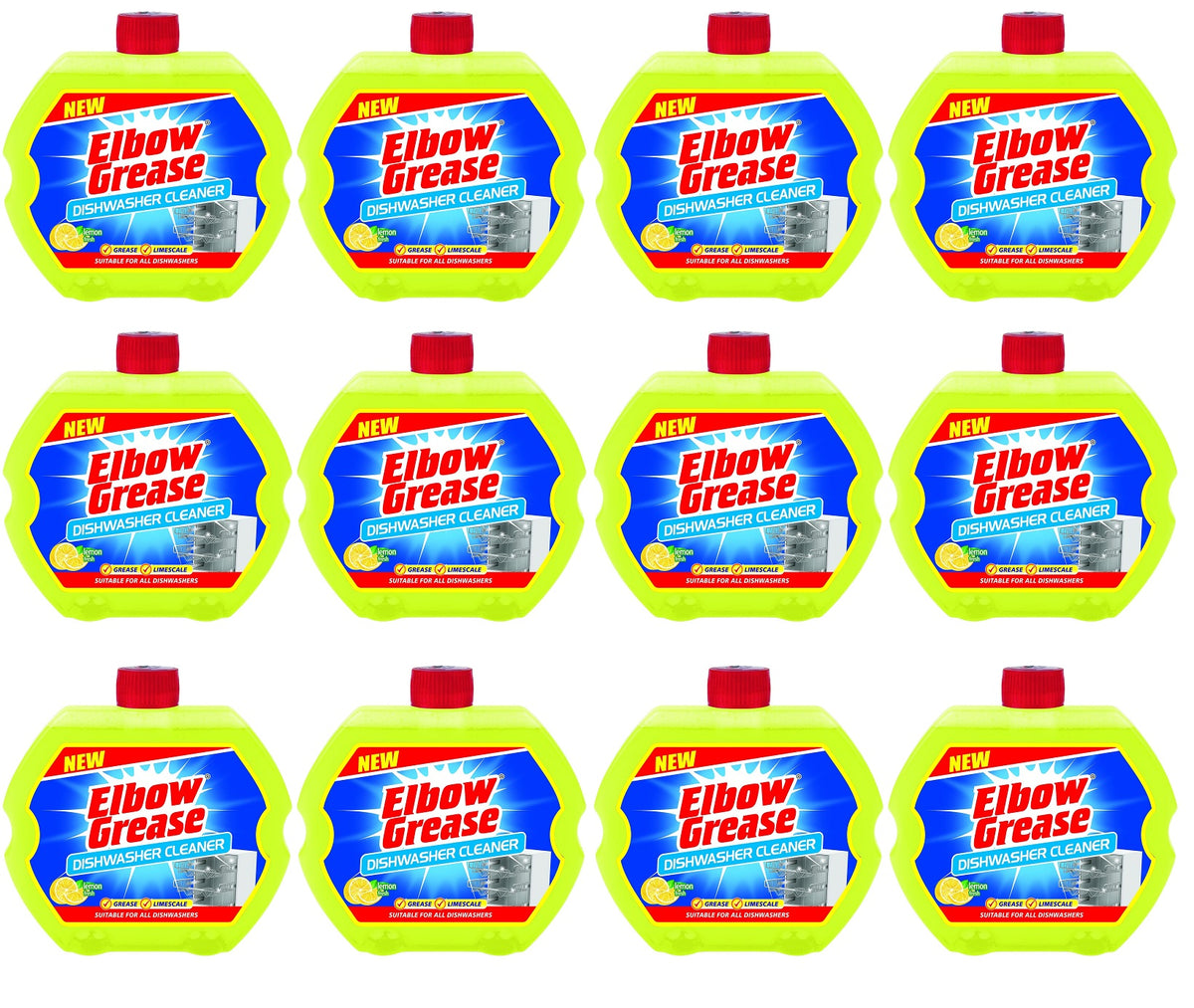 12 X Elbow Grease Dishwasher Cleaner - 250Ml