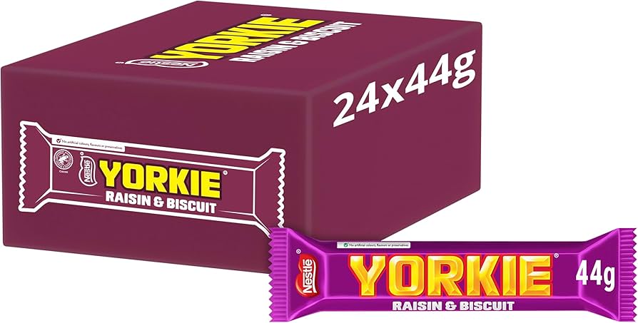 24 x Yorkie Raisin & Biscuit Chocolate Bar 44G