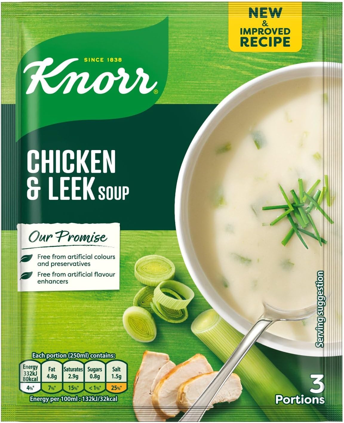12 x Knorr Chicken & Leek Soup 50G