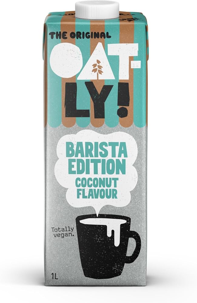 6 X Oatly Barista Edition Coconut Flavour Oat Drink - 1Ltr