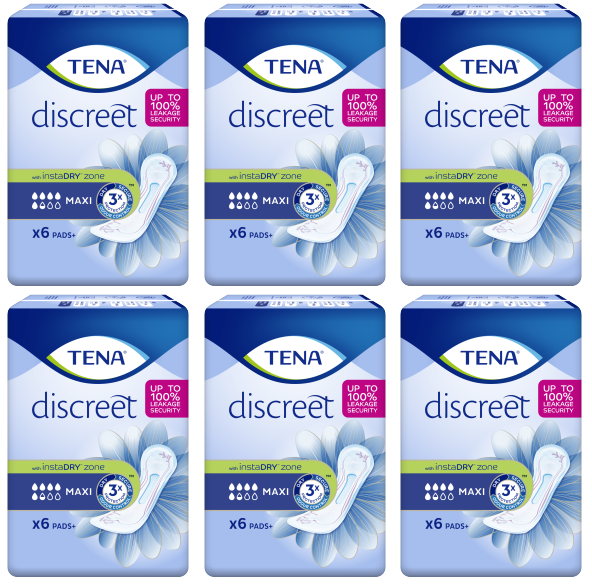 6 x Tena Lady Maxi Order 6 Pack