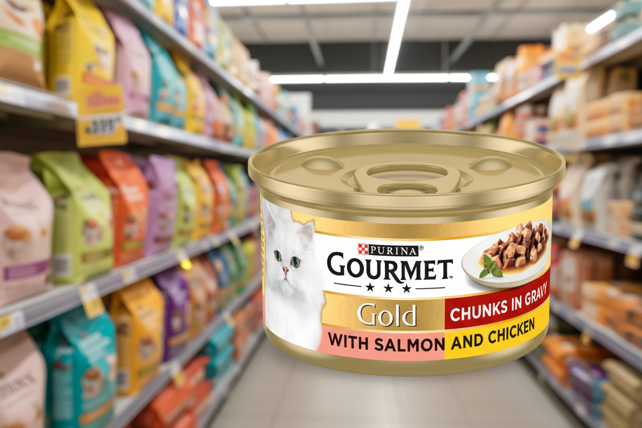 12 x Purina Gourmet Gold Salmon & Chicken In Gravy 85Gm