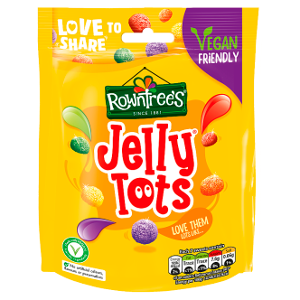 Rowntrees Jelly Tots Pouch (Vegan) 150Gm