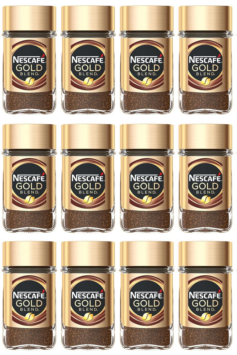 12 x Nescafe Gold Blend Instant Coffee - 95G