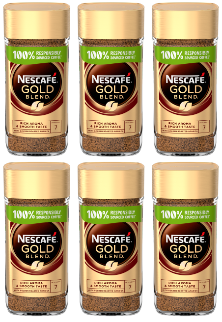 6 x Nescafe Gold Blend 190Gm