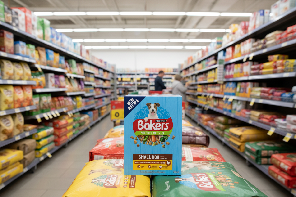 5 X Purina Bakers Small Dog Chicken Rice & Veg & Wholgrain 1.1Kg