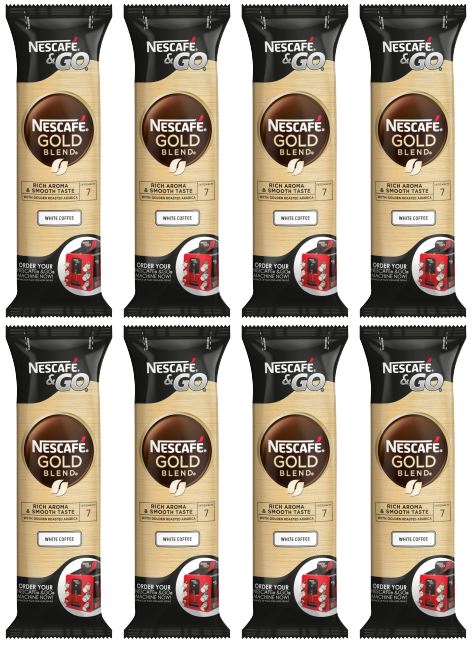 8 X Nescafe Go White Coffee Cup