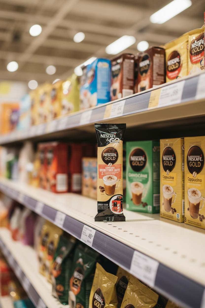 8 X Nescafe Go Cappuccino Unsweetned Cup