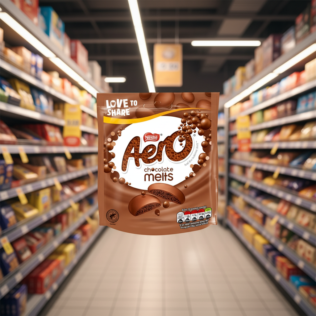 8 X Nestle Aero Melts Milk Pouch 92Gm