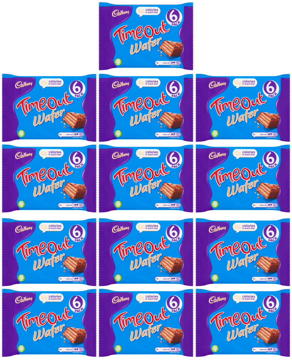 13 x Cadbury Timeout Multi Pack 6Pk 121Gm