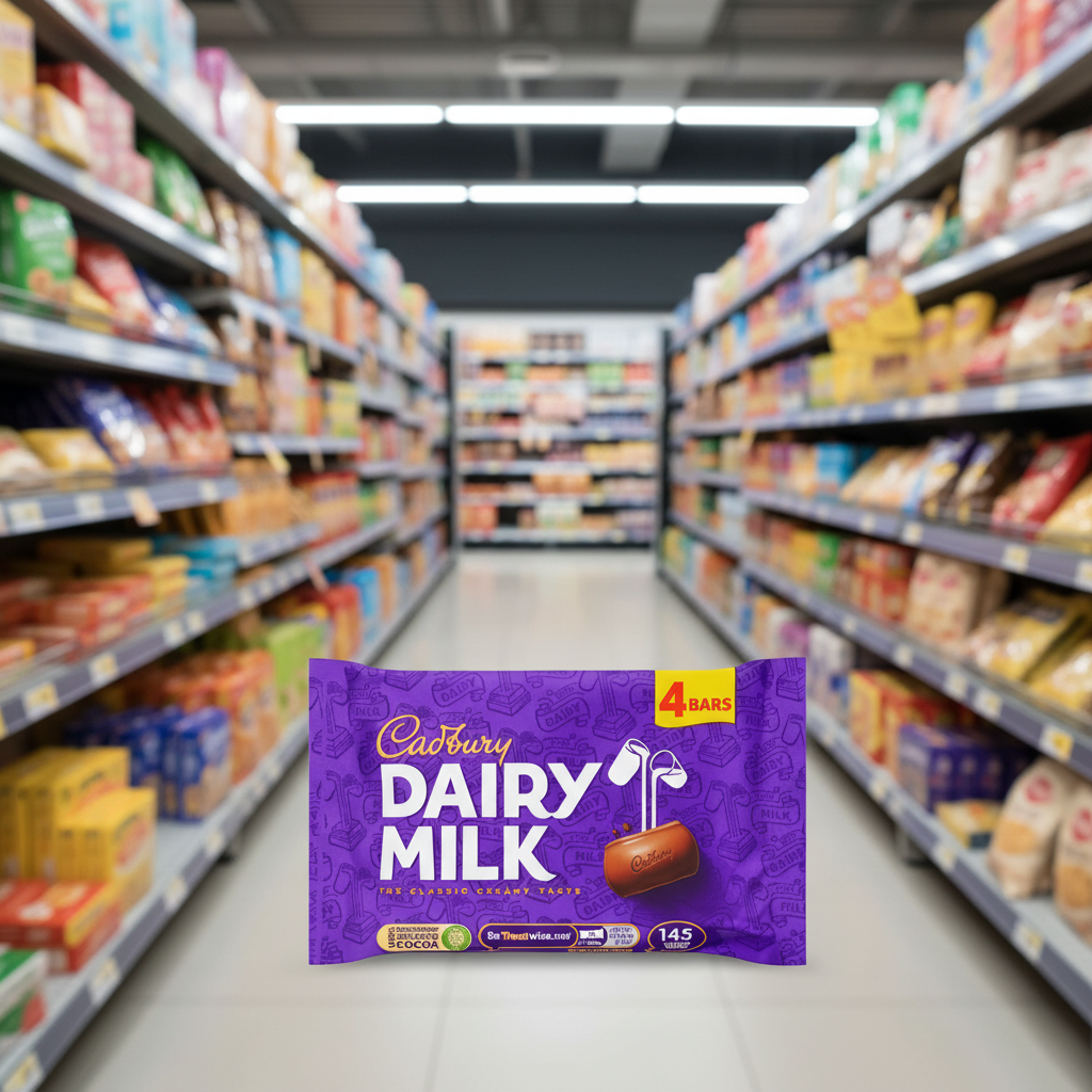 14 x Cadbury Dairymilk Snacksize 4Pk 109Gm