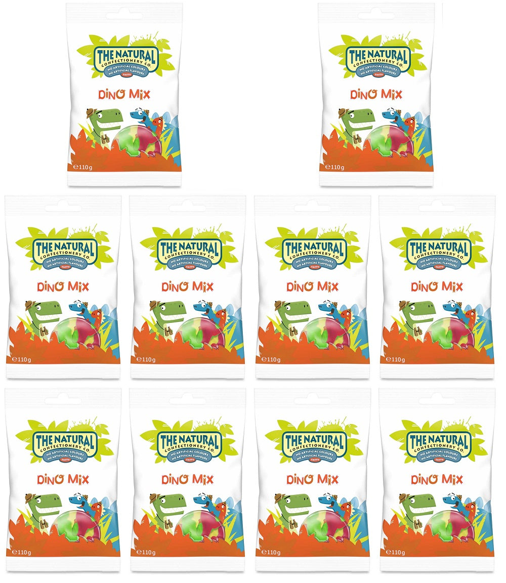 10 x The Natural Confectionery Co. Dino Mix 110G