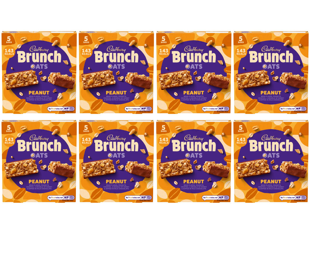 8 X Cadbury Brunch Peanut 5 Pack 160G